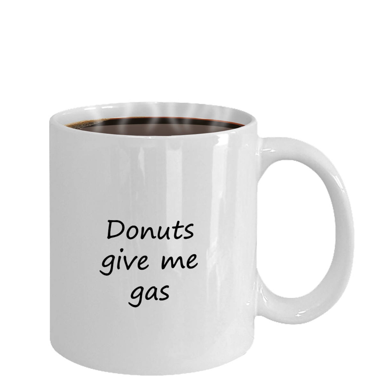 Funny donuts Give Me Gas Ceramic Coffee Mug Etsy