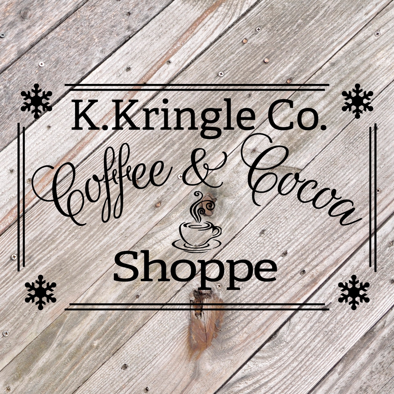 Kris Kringle Coffee and Cocoa Shoppe Svg Christmas Svg | Etsy