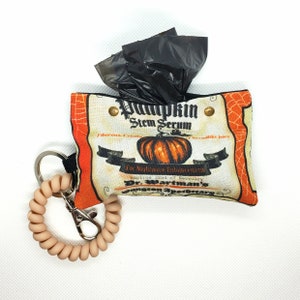 Dog Poo Bag Holder - Dog Poop Bag Holder - Dog Waste Bag Holder - Dog Gift - Dog Accessories - Pumpkin - Fall - Halloween - Spooky