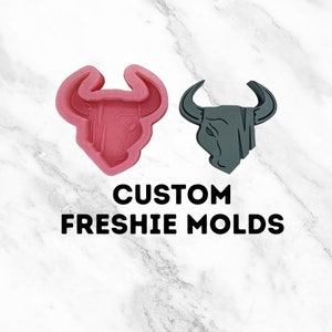 Custom Freshie Silicone Molds Sports Team Logo Molds Team Mascot Freshie Molds Business Logo Freshie Molds Heart Shaped Freshie Mold