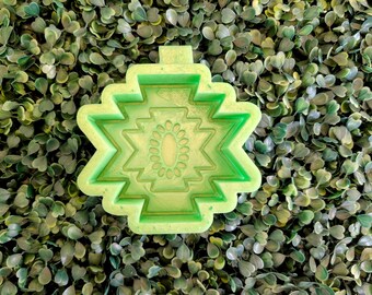 Aztec Turquoise Cluster Freshie Mold, Western Boho Car Air Freshener ...