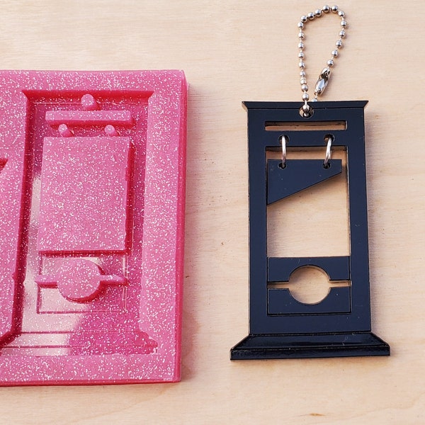 Guillotine Key Chain Silicone Molds / Spooky Halloween Mold