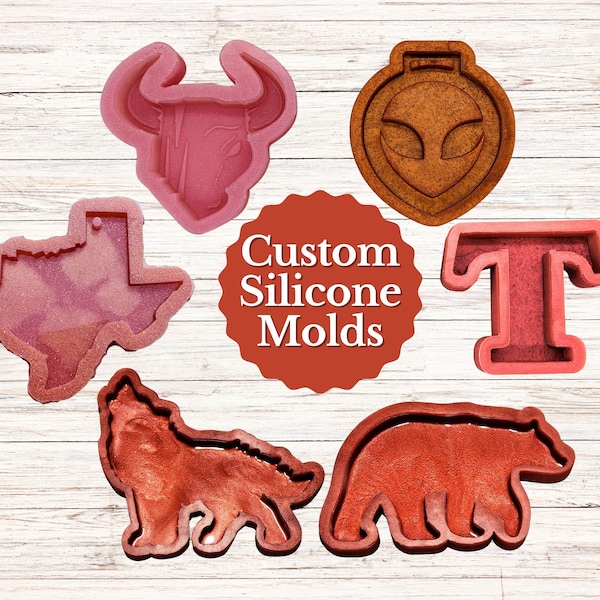 Custom Silicone Molds for Epoxy Resin, Soap, Wax Melts, Chocolate Mold, Business Logos, Tsurikawas, Plaster, Skate Wax, Custom Molds