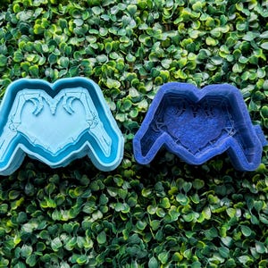 Skeleton Hand Heart Freshie Silicone Mold / Halloween Freshies / Creepy Freshey Mould / Car Freshener