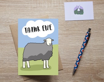 Thank Ewe Sheep Card WWTY01