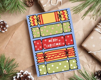 Christmas Crackers - Christmas Card - Merry Christmas - Blank
