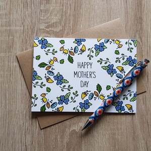 Happy Mother's Day Mother's Day Card Greeting Card For Her For Mum Floral Blank image 2