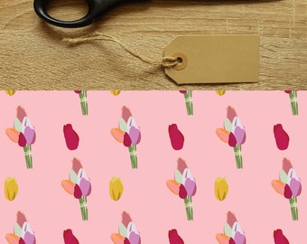 Tulips - Garden Lovers - Gardening Gift - Flower Wrapping Paper - Flower Gift Wrap - Wrapping Paper - Gift Wrap