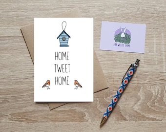 Home Tweet Home - New Home - New Home Card - Greeting Card - Blank