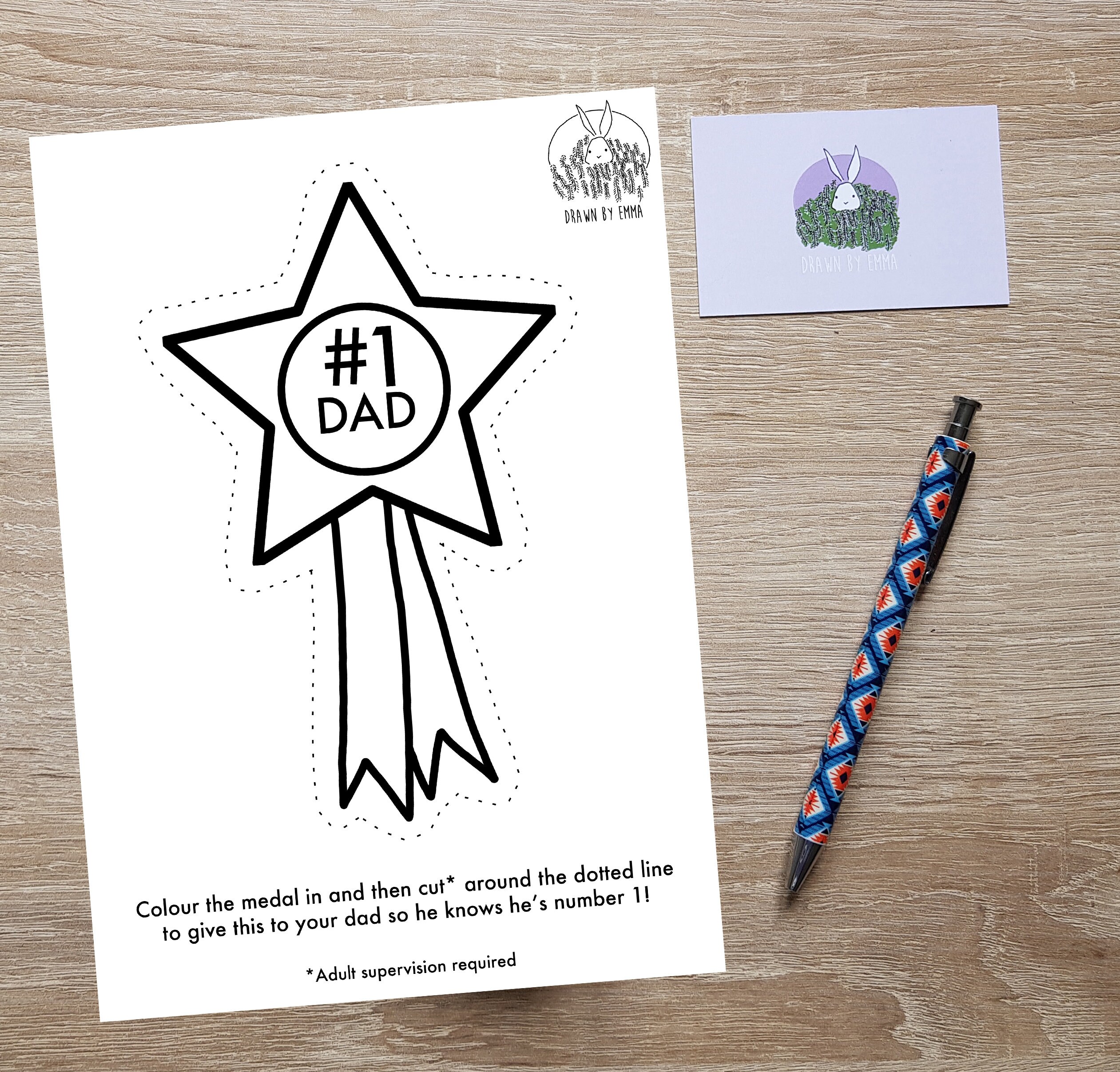 number one dad colouring in colouring in page etsy