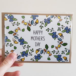 Happy Mother's Day Mother's Day Card Greeting Card For Her For Mum Floral Blank image 4