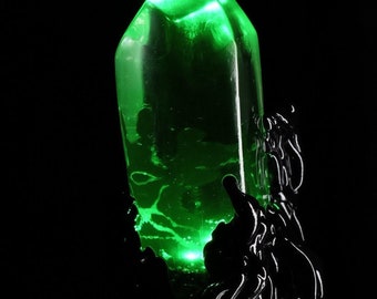Green Flame Wizard Staff
