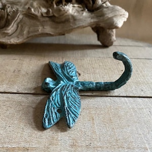 Verdigris Dragonfly Wall Hook