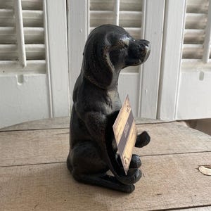 Eisen Hund Telefonständer / Visitenkartenhalter