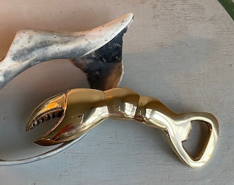 Solid Brass Claw Bottle Opener