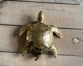 Solid Brass Turtle Door Knocker