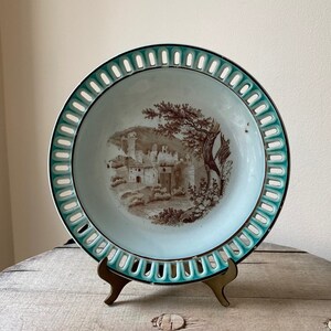 European Reticulated Dessert Plate