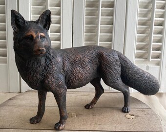 Vintage Ceramic Fox Figurine | Carefully Made in Somerset England