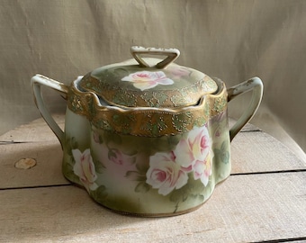 Antique Porcelain Biscuit Jar