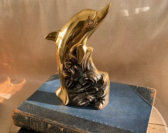 Dolphin-*様 リクエスト 6点 まとめ商品 Vintage Brass Dolphin Bookend/ Accent - Etsy