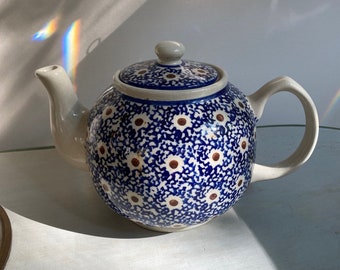 Vintage Polish Pottery Teapot