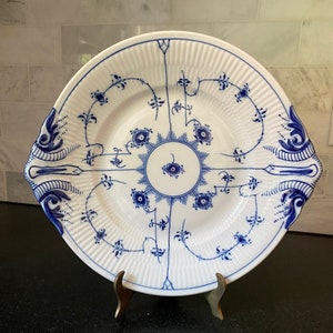 Royal Copenhagen Blue Fluted Cake Plate