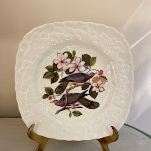 English Audubon Square Luncheon Plate