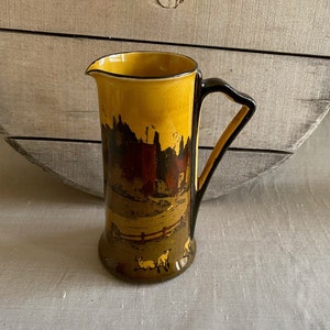 Royal Doulton Pitcher ~ Farm Scene