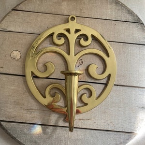 Vintage Brass Wall Sconce ~ Virginia Metalcrafters