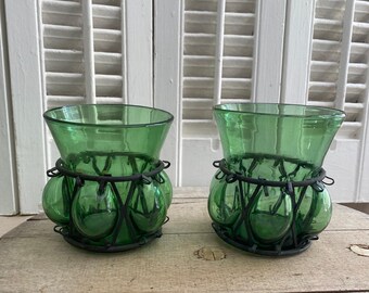 Blown Caged Glassware ( Set of 2 )