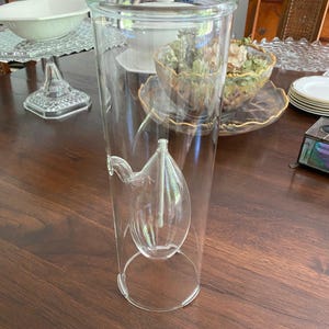 Firelight Glass ~ 12" Hurricane Candle Light ~