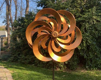 24" Double Spiral Coppered Wind Spinner