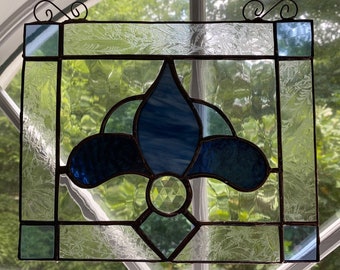 Fleur De Lis Stained Glass Suncatcher