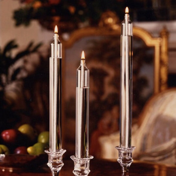 Glass Oil Taper Candle Etsy