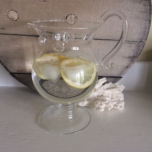 Vintage Blown Glass Pitcher