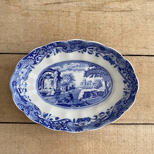 Spode Blue Italian Trinket Bowl