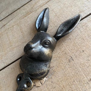 Bronze Iron Rabbit Coat Hook