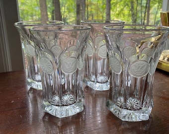 Vintage Fostoria "Coin" Highballs ( Set of 4)