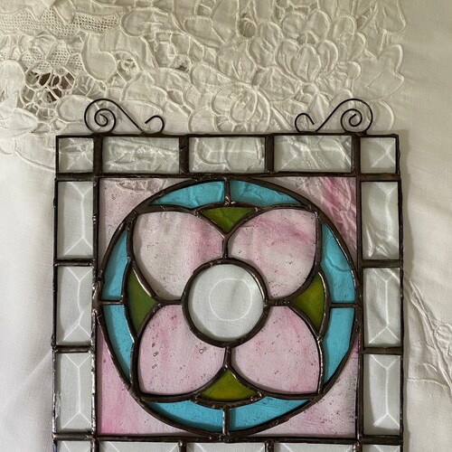 Floral Stained Glass store Suncatcher