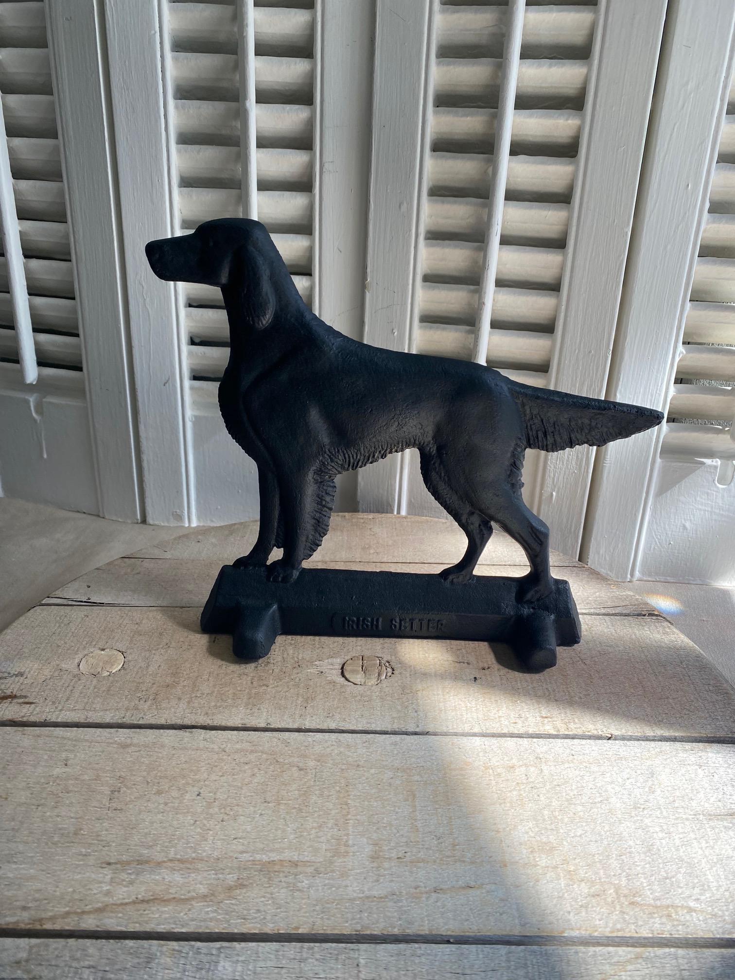 Vintage Cast Iron Irish Setter - Etsy