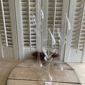 Firelight Glass " Waterlily" Trio Table Oil Lamps