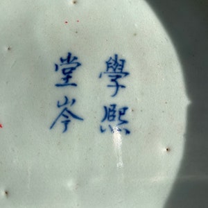 Vintage Blue & White Chinese Plate image 6