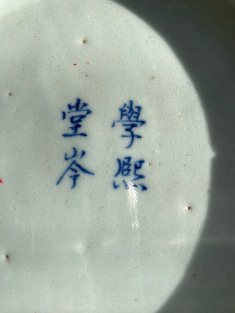 Vintage Blue & White Chinese Plate image 6