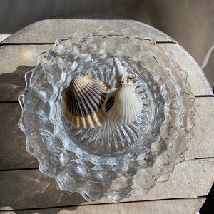 8&quot; Salad Plates ~ Fostoria &quot;American&quot; Clear ~ Set of 4