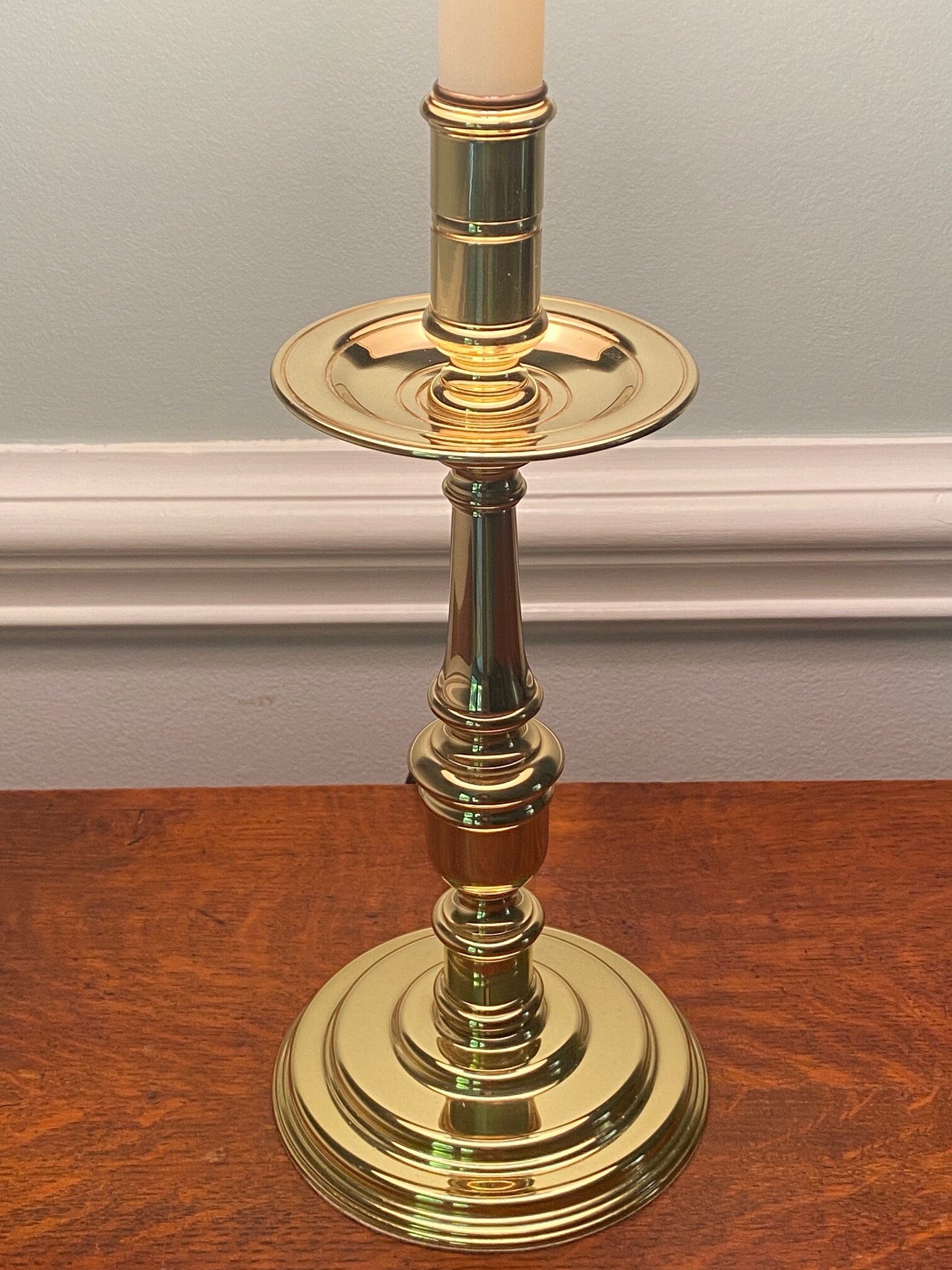 Baldwin Brass Candlestick Accent Lamp Etsy