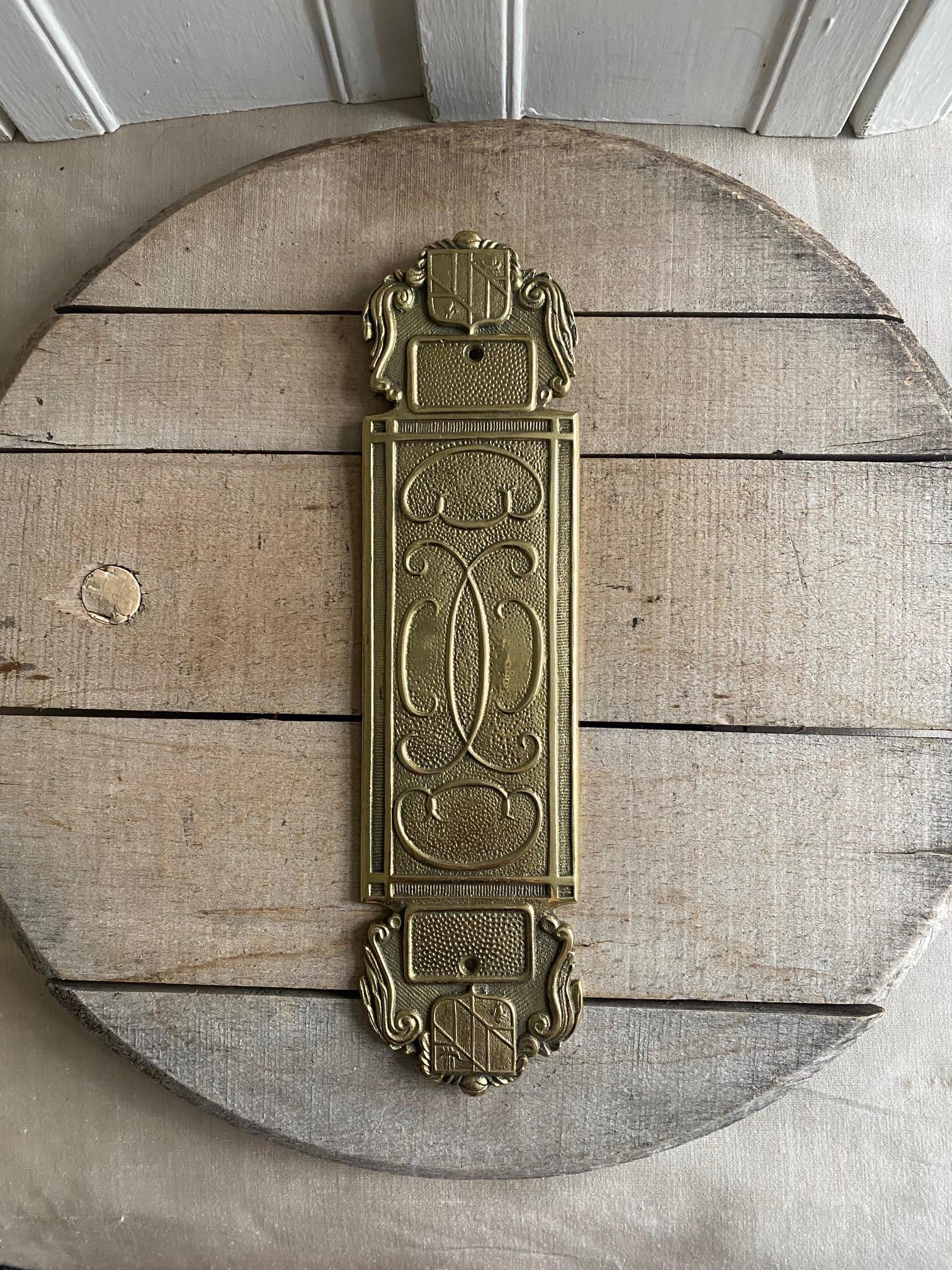 Virginia Metalcrafters Brass Push Plate~ - Etsy