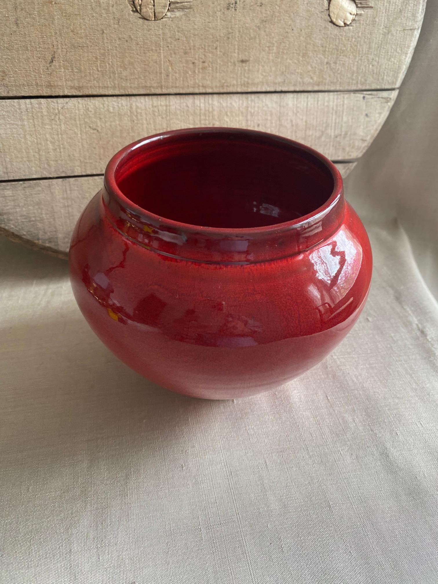 Ben Owen III ~chinese Red Vase ~ ~ Seagrove, NC - Etsy