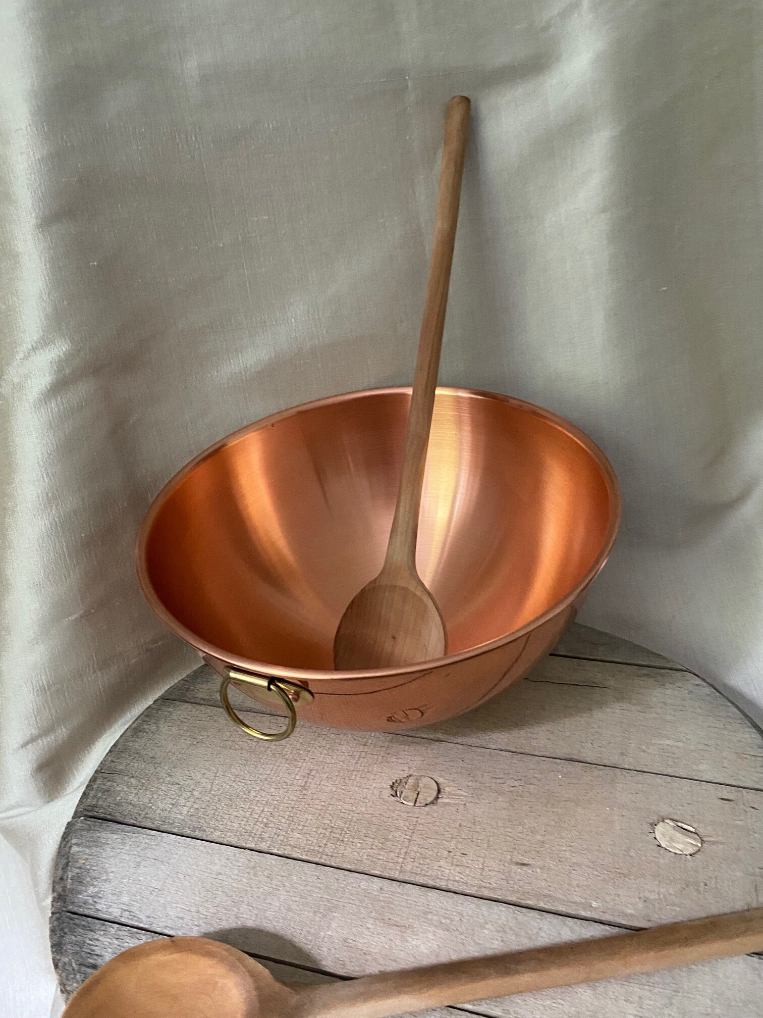 Medium Copper Beating Bowl NEW 11 Diameter Etsy
