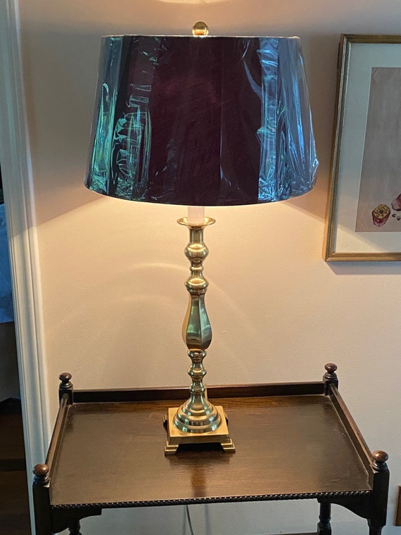 Vintage Brass Buffet Table Lamp Base Only Etsy