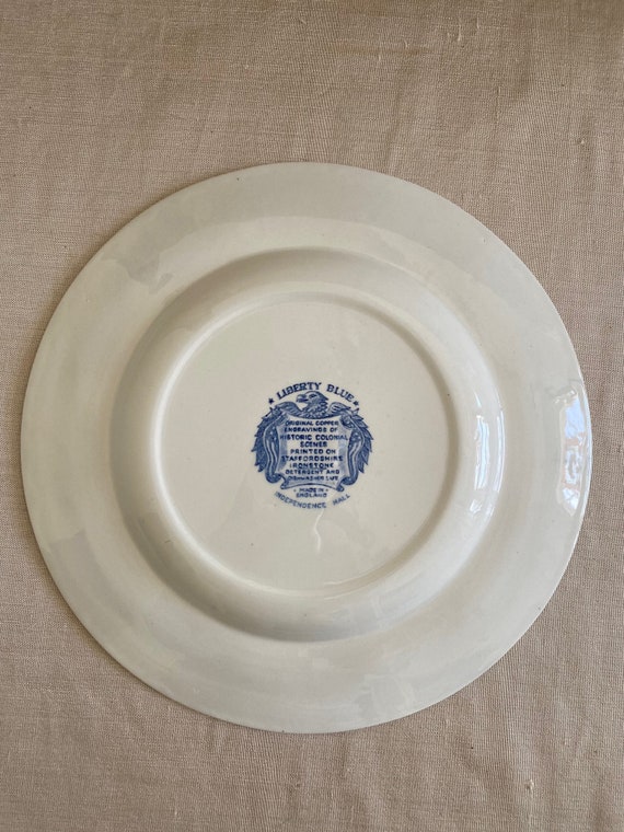 Set of 4 ~liberty Blue - Dinner Plates~ Staffordshire Ironstone - Etsy